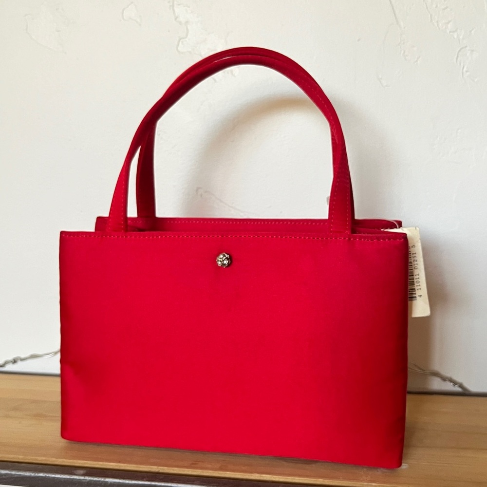 NWT Vtg Kate Spade Red Sam Nylon Mini Tote NOS
